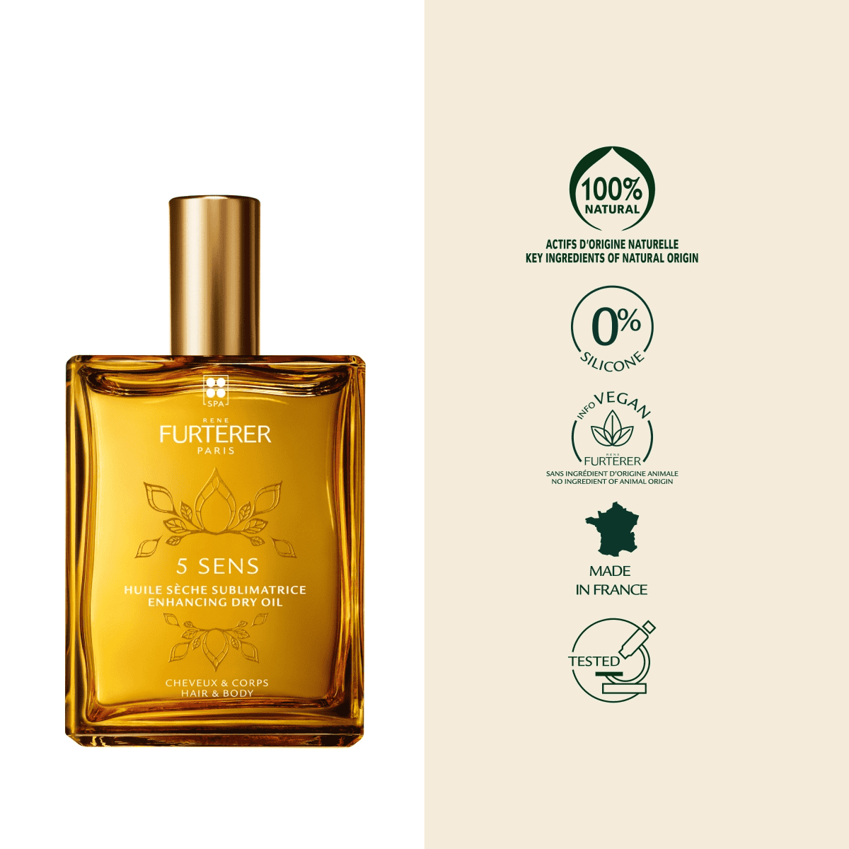 Huile Sèche Luxueuse Brillance & Douceur - Cheveux et Corps