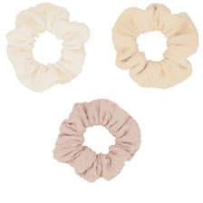 Yoga Scrunchie - White, Beige & Pink