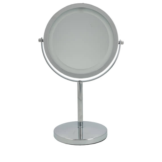 LED Make-up Mirror - silver, x1 and x5