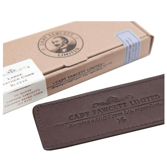 Leather Case for Beard Comb (Lederetui)
