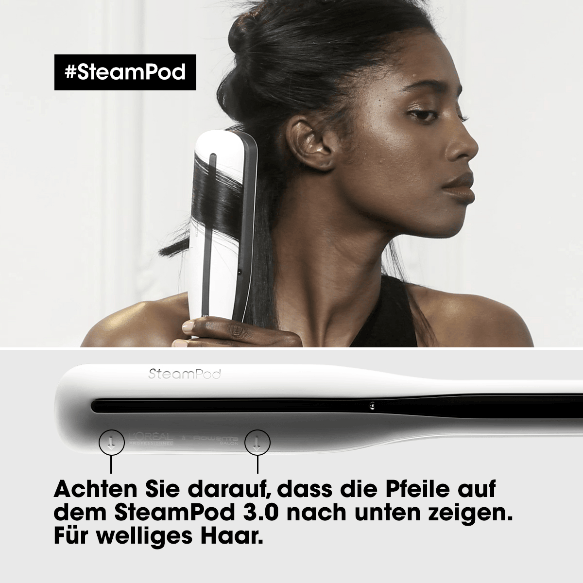 Steampod 3.0 Glätteisen mit Dampftechnologie
