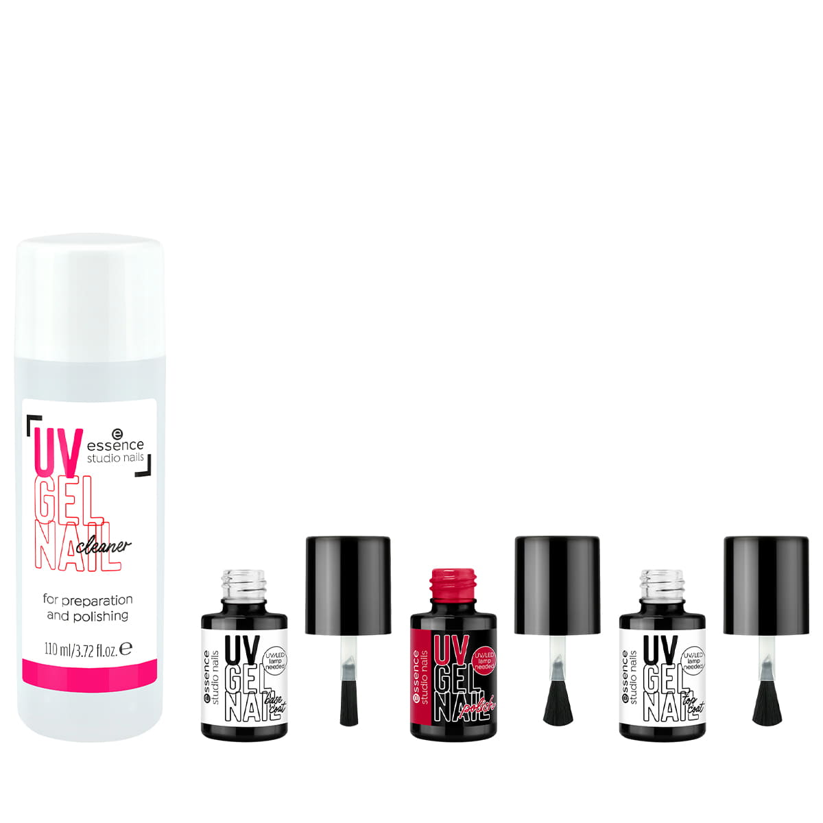 UV Gel Nail Starter Set - 01 Red