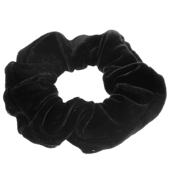 Scunchy, velvateen, black