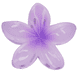 Lotus Hair Clip - Soft Lilac