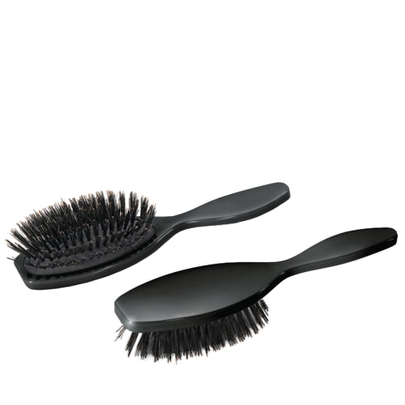 Spazzola per Capelli Basic Brilliance & Shine - rotondo Spazzola in Setole di Cinghiale