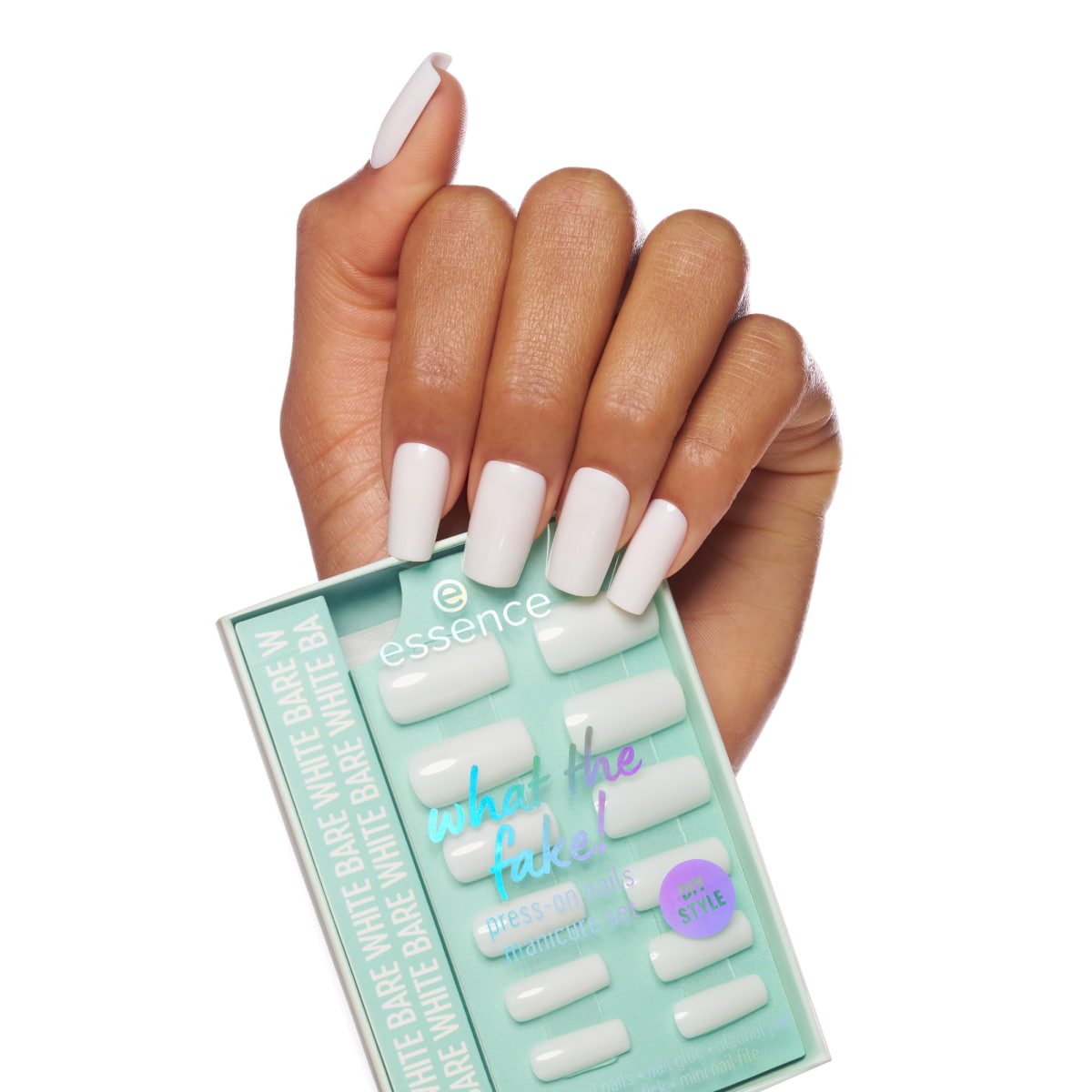 Press-On Nails Manicure Set - 04 Bare White