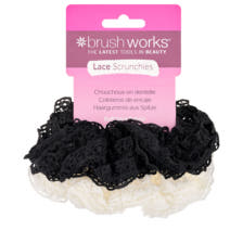 Lace Scrunchies - Black & White 