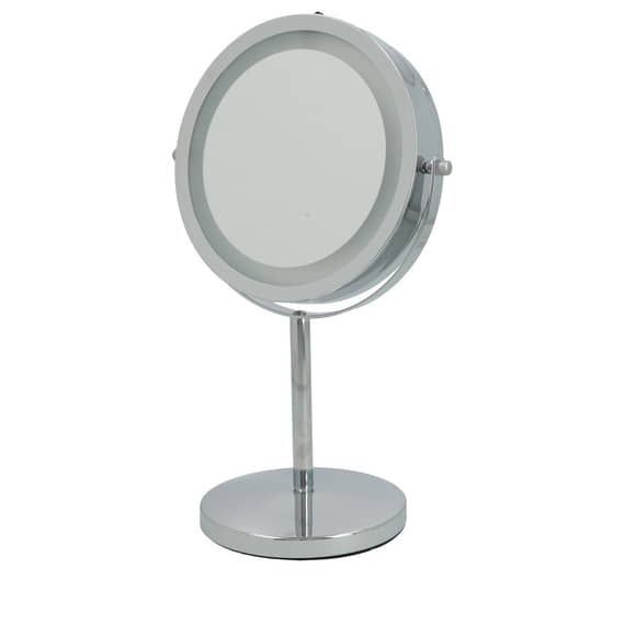 LED Make-up Mirror - silver, x1 and x5