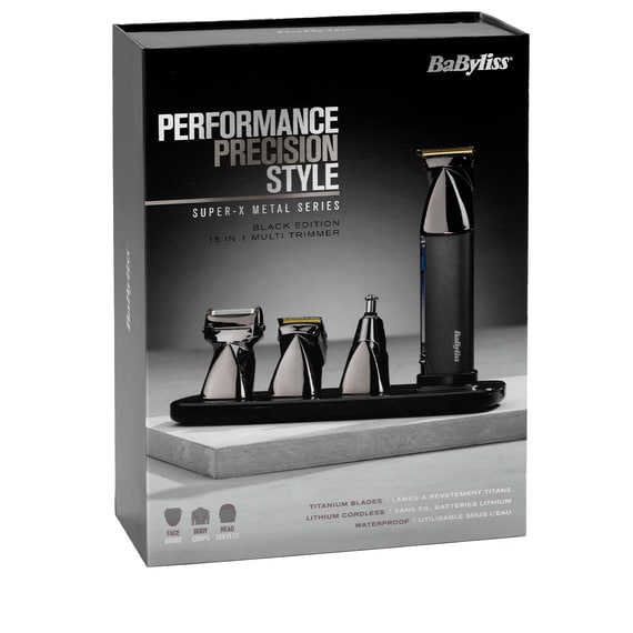 Multitrimmer 15 en 1 Super-X Metal Series Senza Filo MT991E