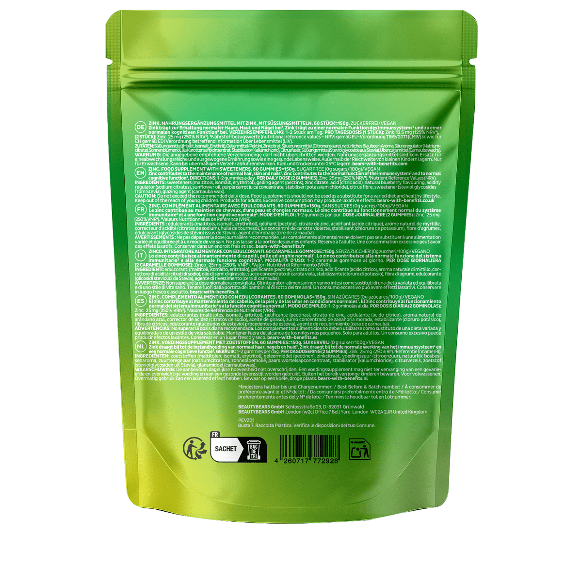 Essentials Vitamin Zinc - 60 pcs