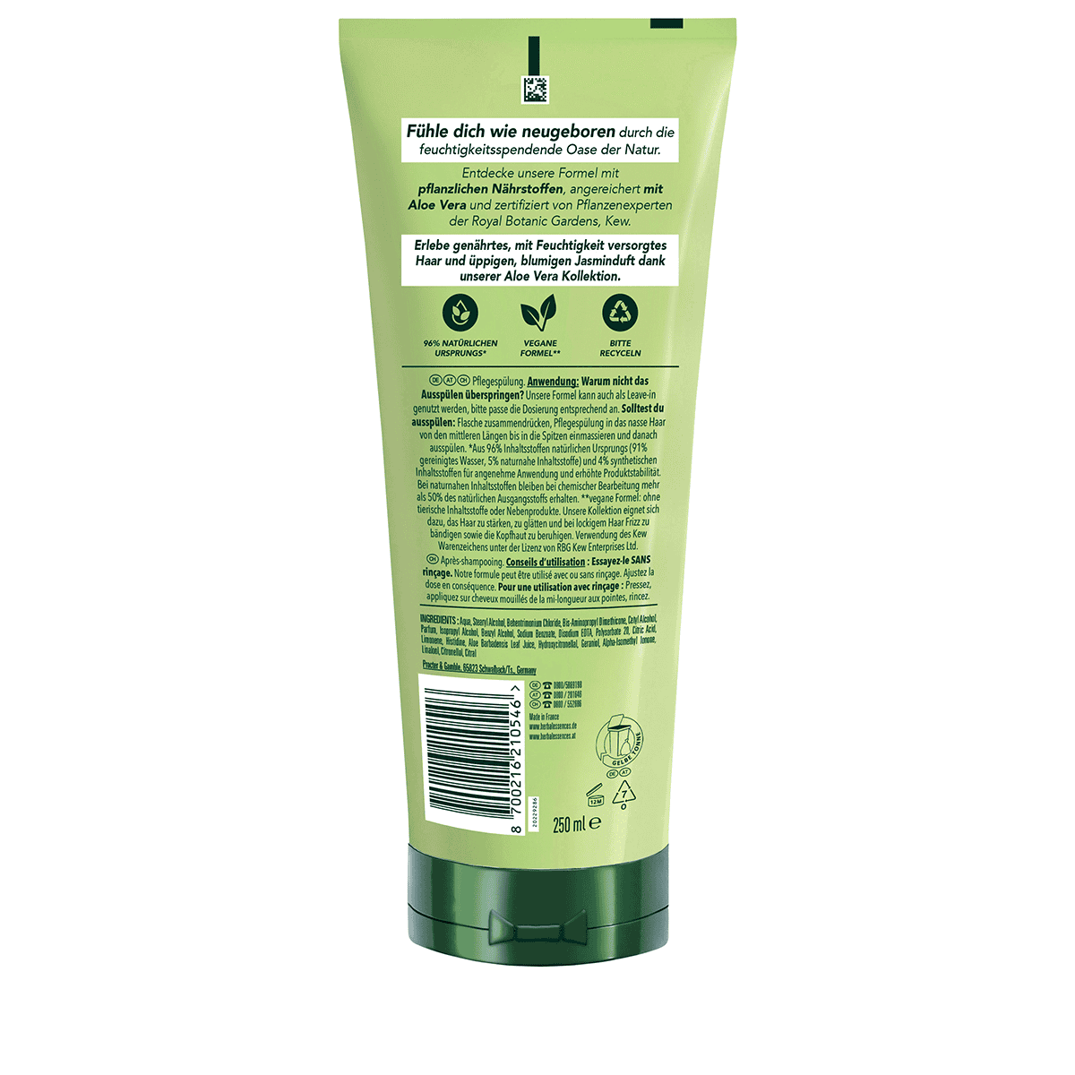 Après-Shampoing Hydratant à l'Aloe Vera