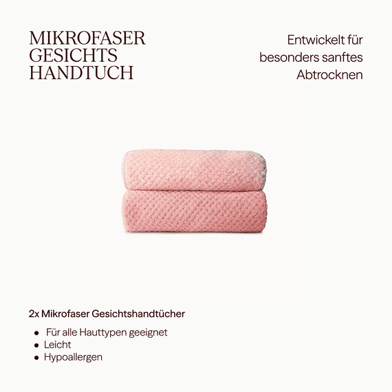 Ultrasaugstarkes Handtuch für das Gesicht - 2er Set