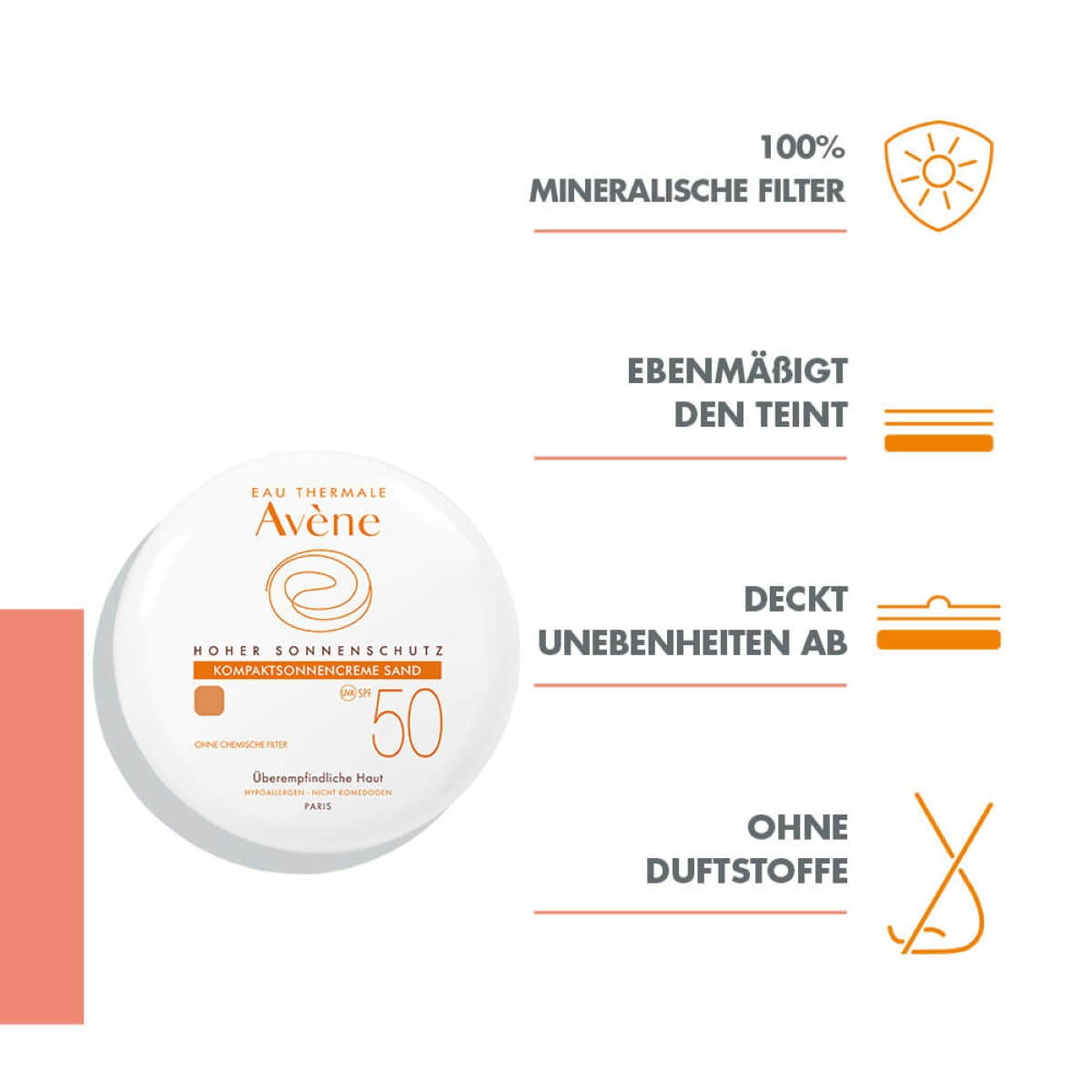 Kompaktsonnencreme SPF50+