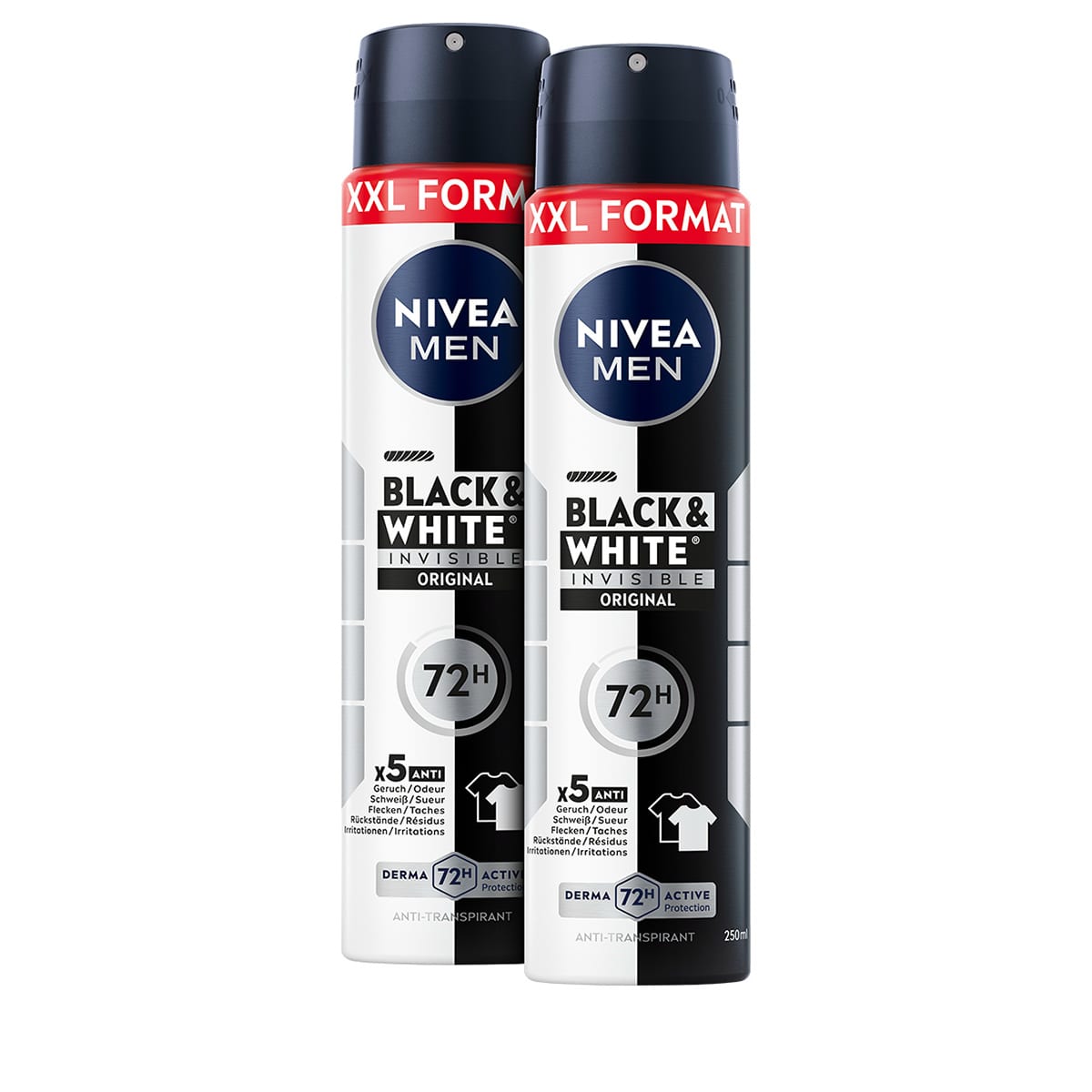 Black & White Invisible Original Deo Spray Male XXL Duo