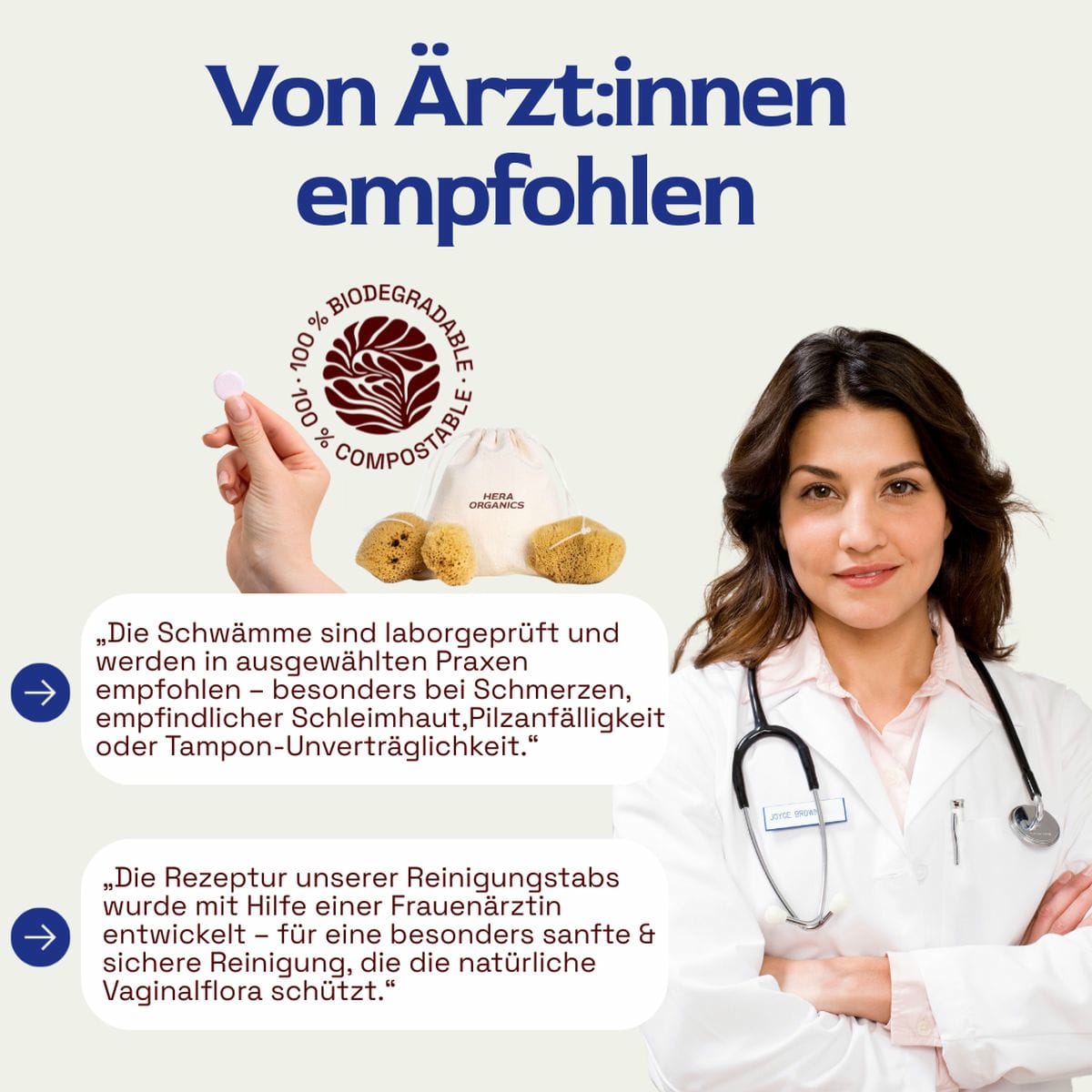 Starterkit: Menstruationsschwämme M - 3 Stk.