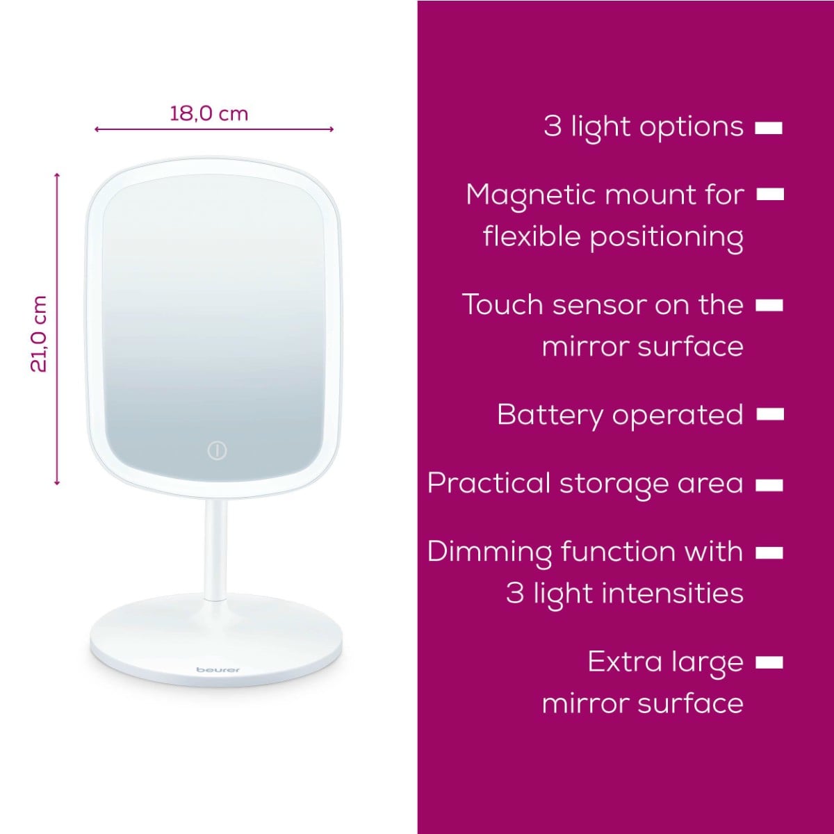Illuminated Cosmetic Mirror BS 47
