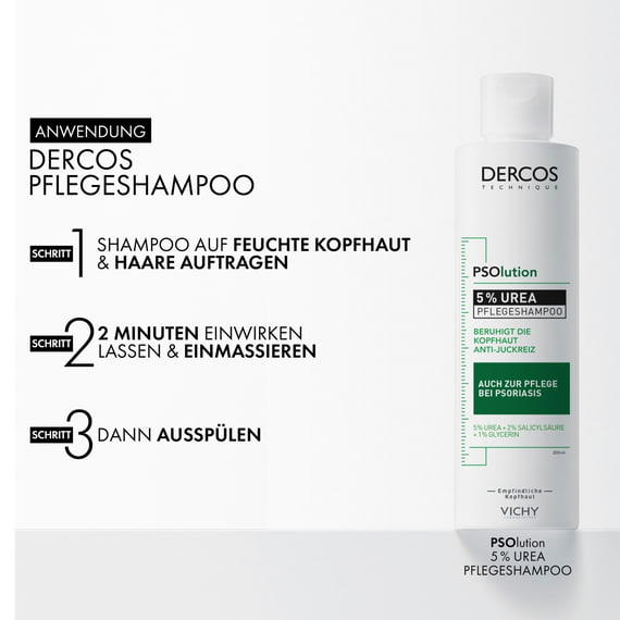 Beruhigendes Pflegeshampoo gegen trockene juckende Kopfhaut