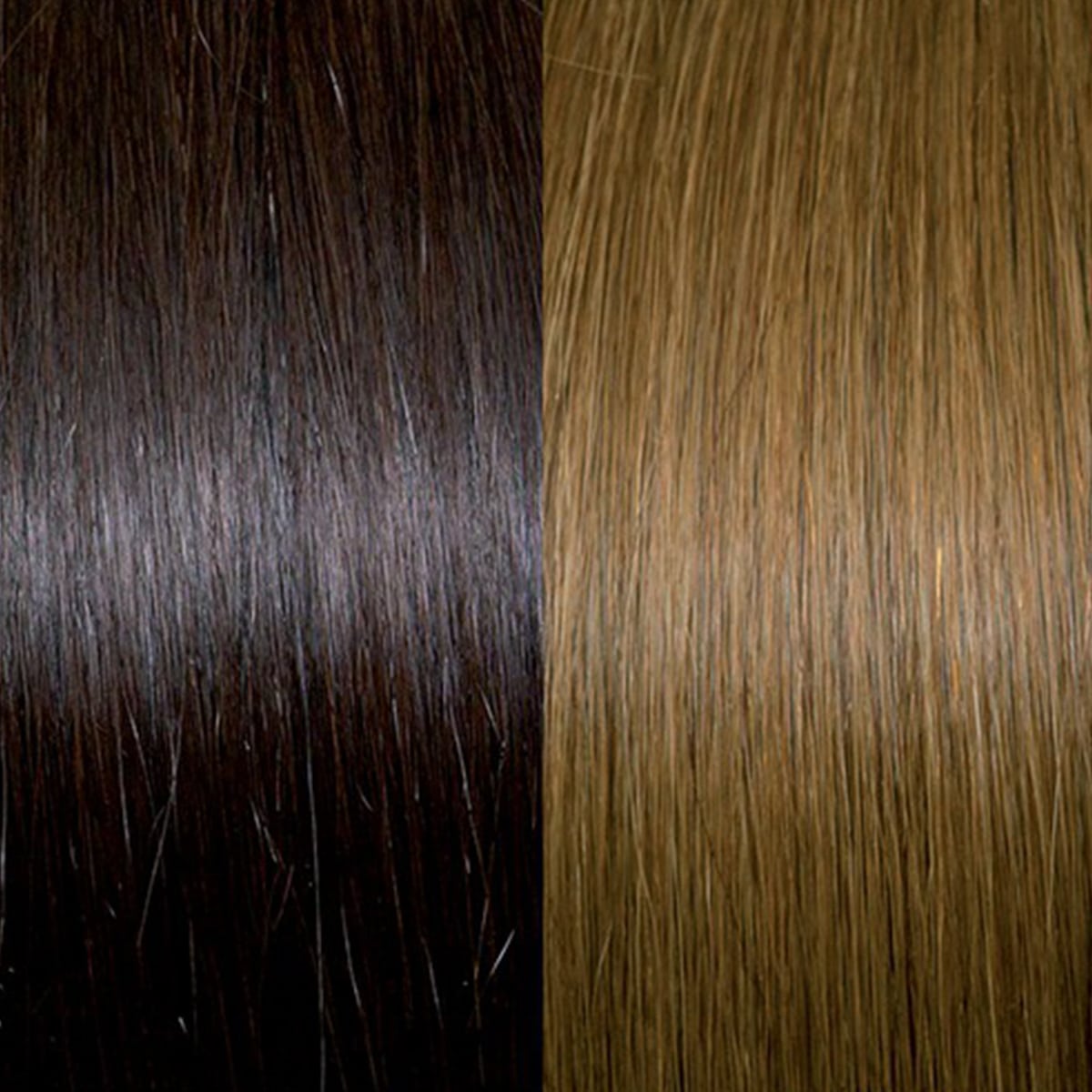 Full Head Extensions 50/55 cm - 4/14, Brown/Light Golden Blonde Copper - Ombre