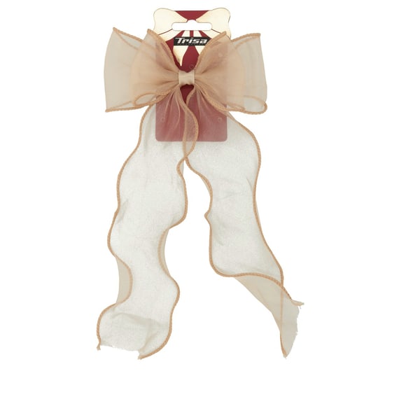 Schleife auf Haarclip - Beige