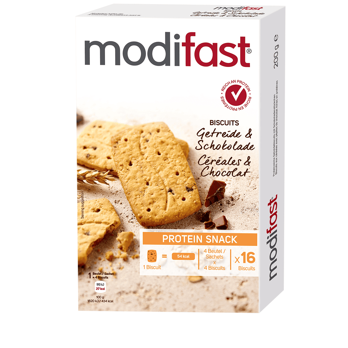 Protein Snack Biscuits Cereal Chocolate 4 Pcs.