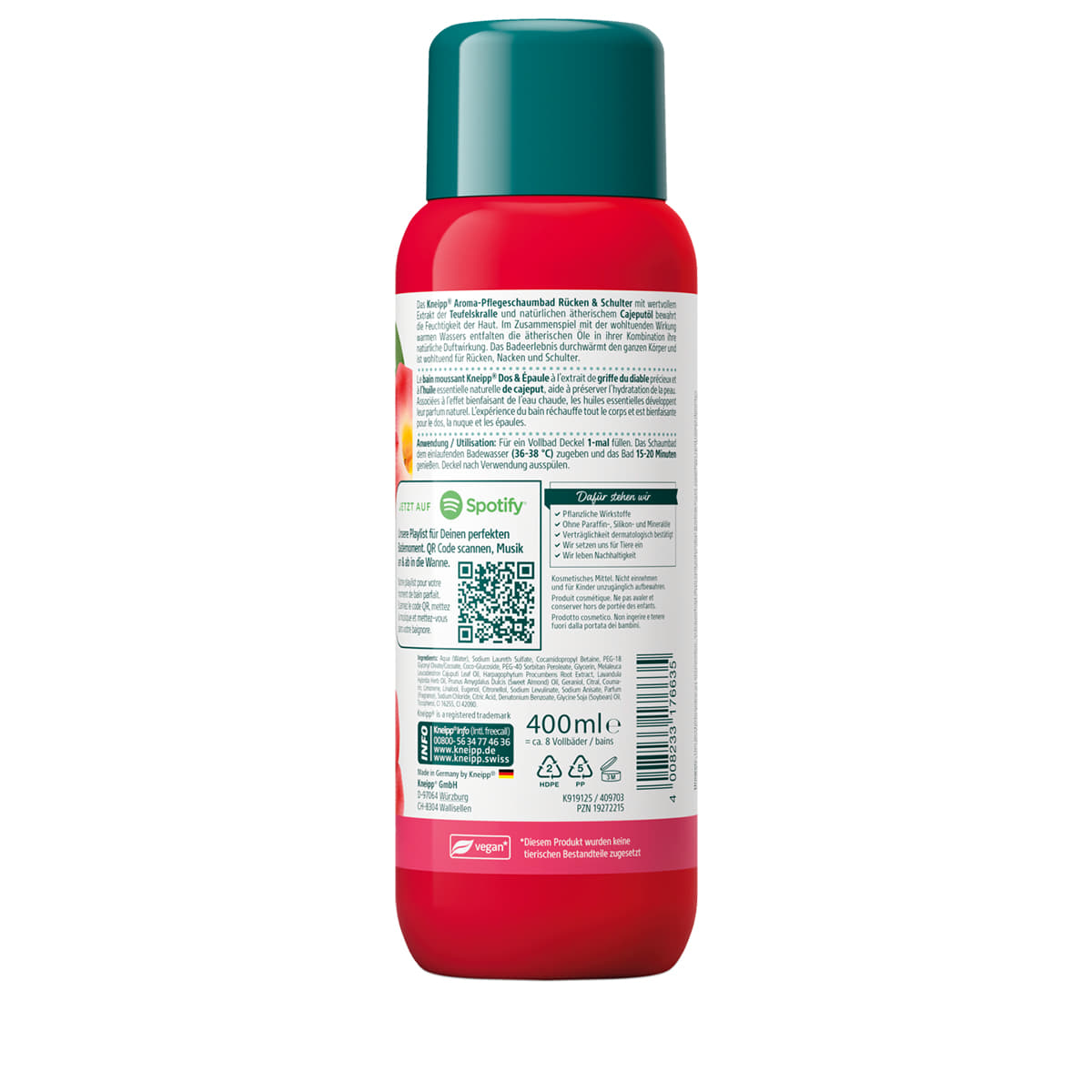 Aroma Care Foam Bath Back & Shoulder
