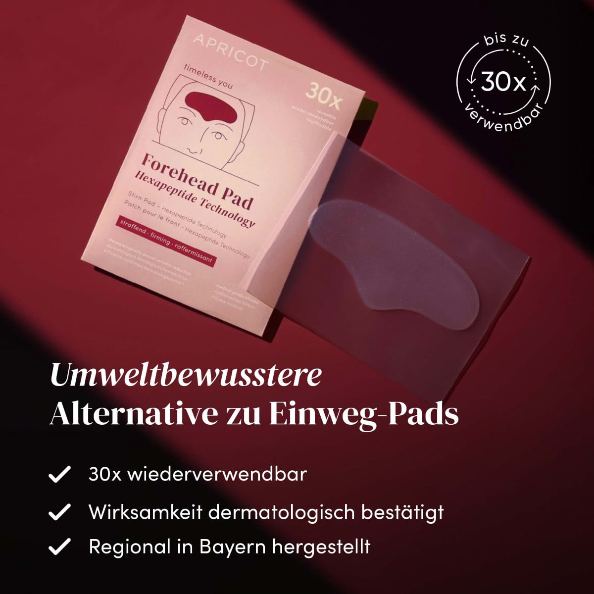 Reusable Forehead Pad Hexapeptide Technology