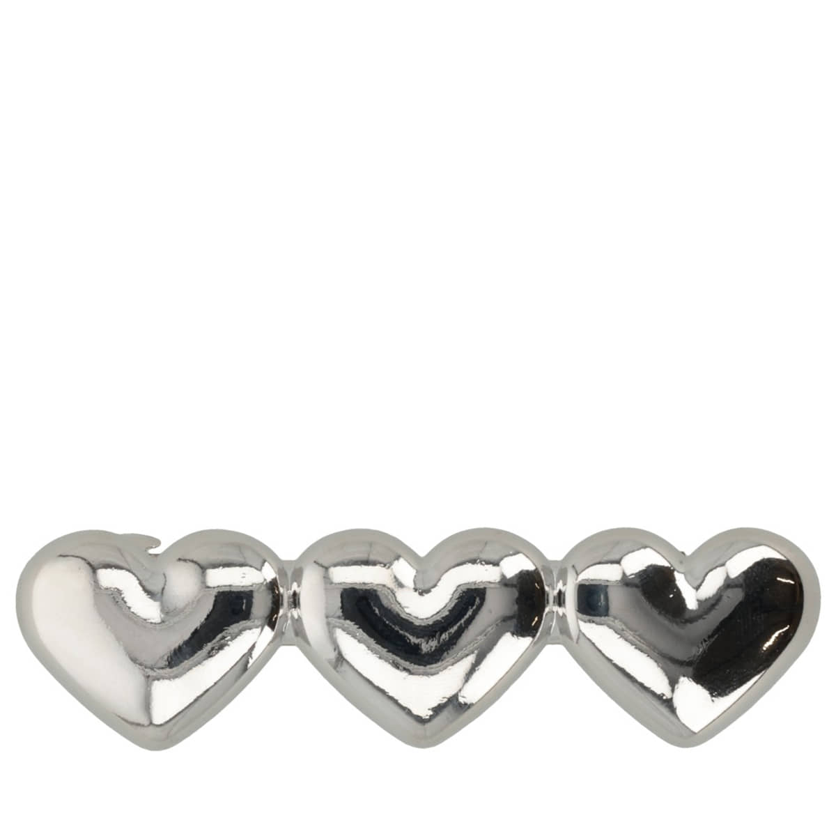 Barrette Set in Herzform - Silber & Gold