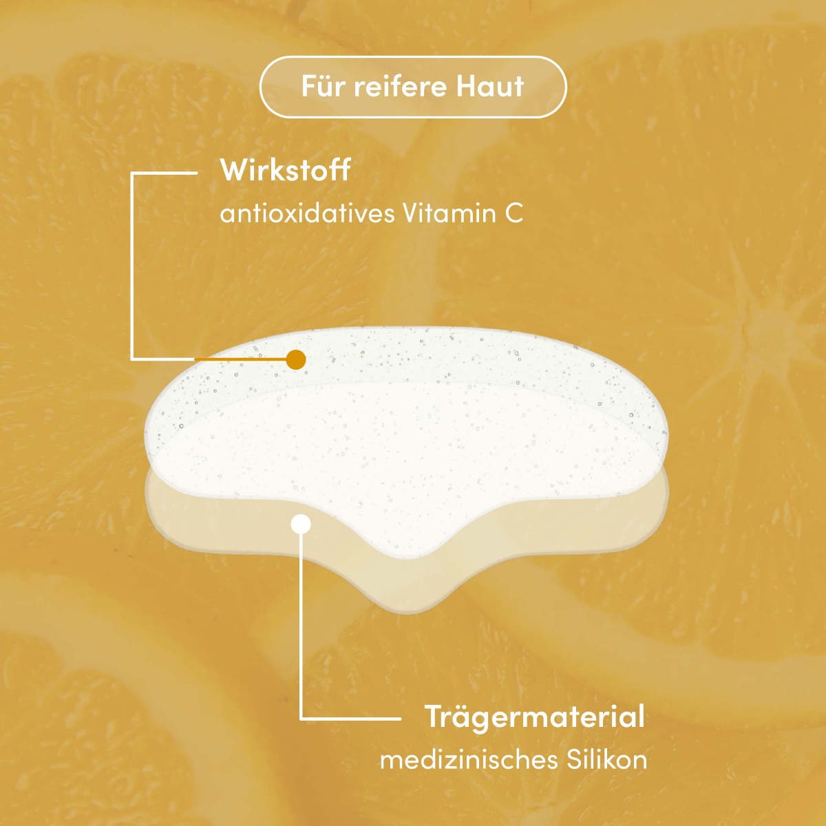  Wiederverwendbares Stirn Pad mit Vitamin C