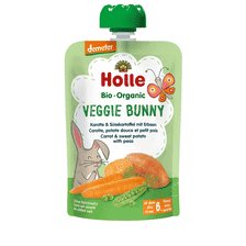 Veggie Bunny Pouchy - Karotte & Süsskartoffel mit Erbsen