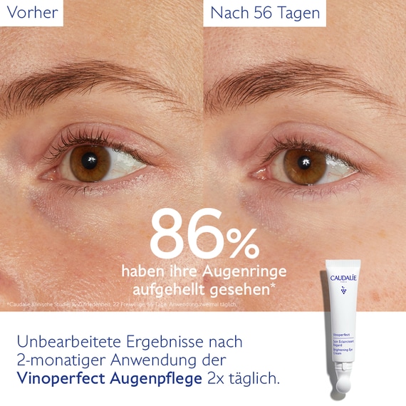 Aufhellende Augenpflege