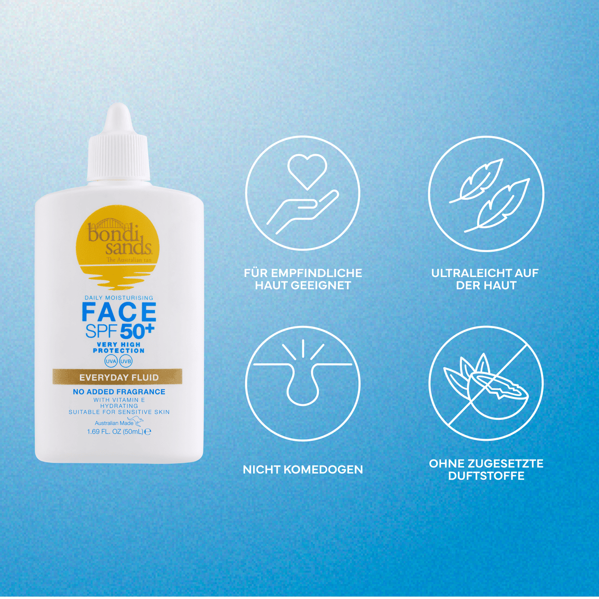 SPF 50+ Fragrance Free Face Fluid