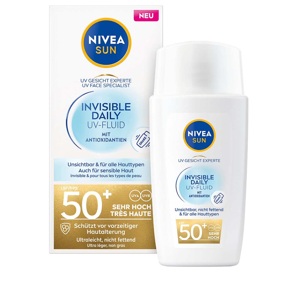 UV Face Invisible Daily Fluid SPF50+