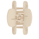Flexible Hair Clip - Beige