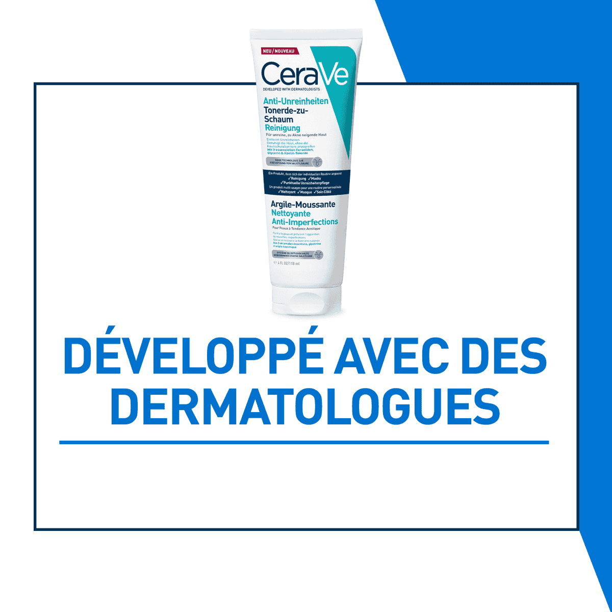 Nettoyant 3-en-1 argile à mousse