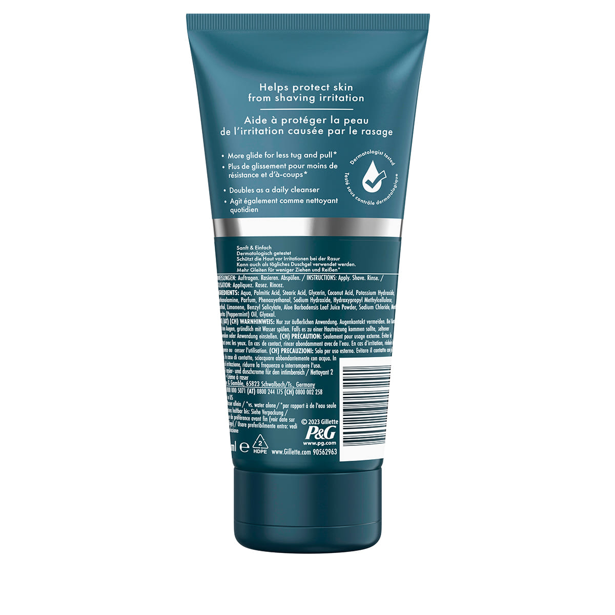 2-en-1 Crème de Rasage et Nettoyant pour Zone Intime