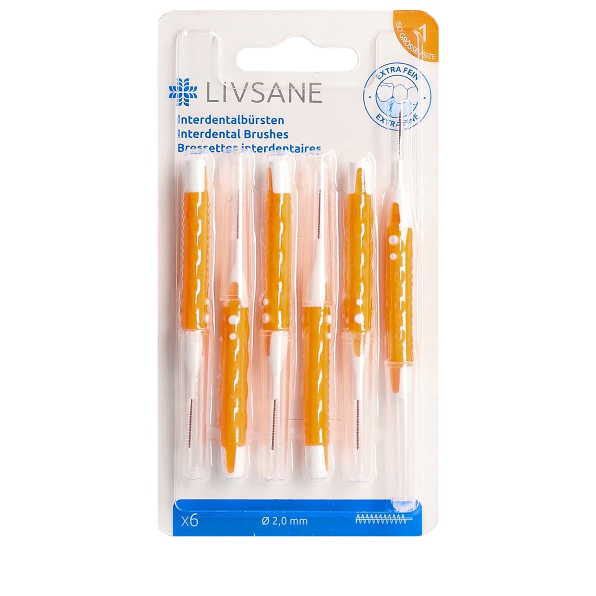 Brossettes interdentaires extra fines - 6 pcs.