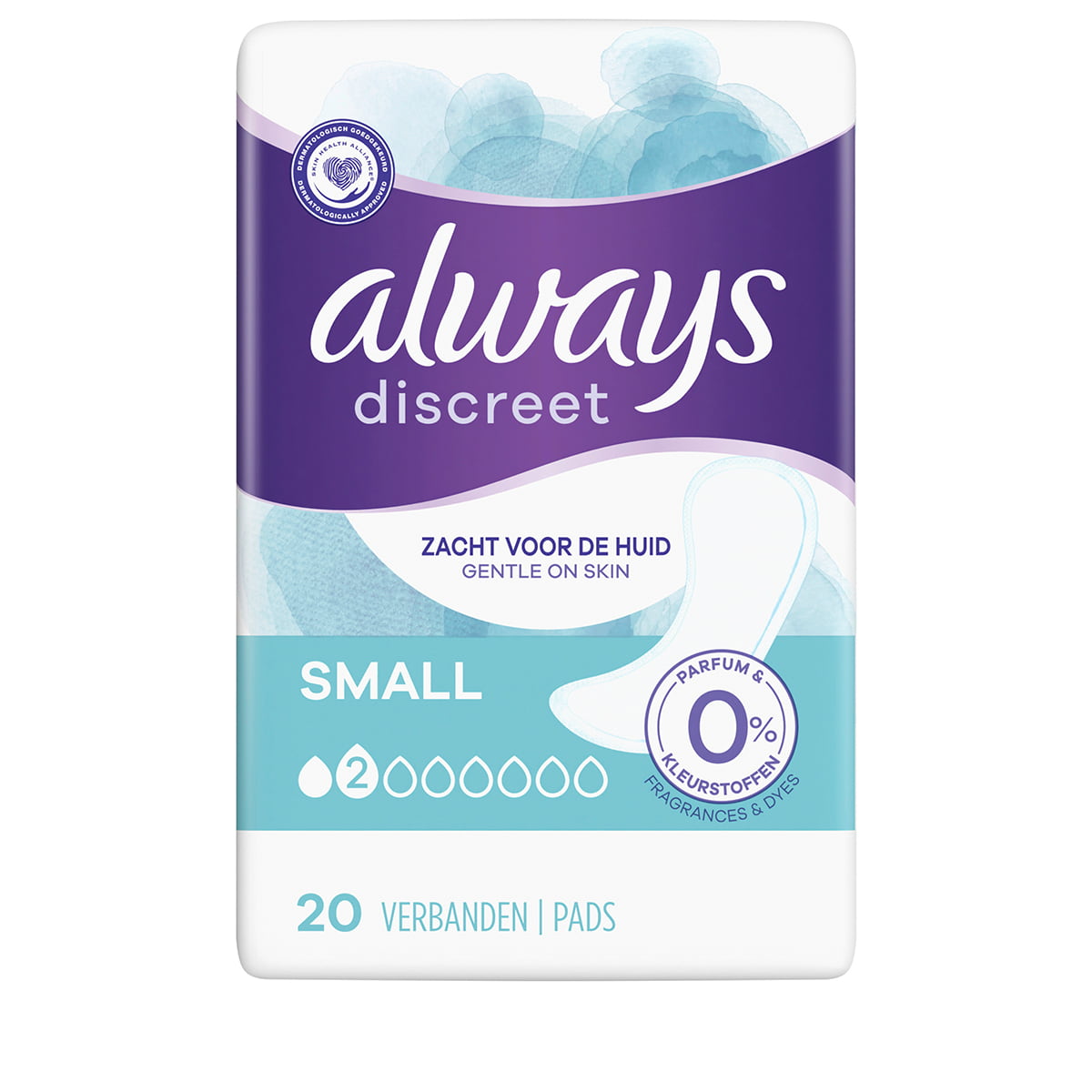Incontinence Pads Small 0% Fragrances & Dyes - 20 Pcs.