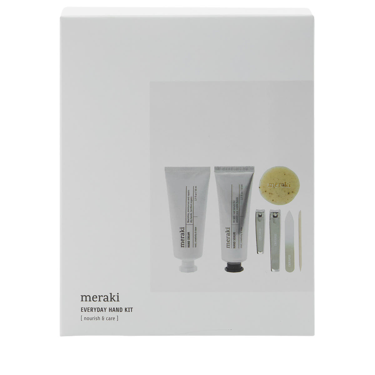 	Confezione regalo Crema mani + Siero mani + Sapone + Set per unghie