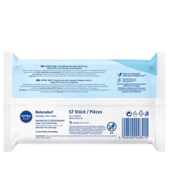 Aqua Moisturising Wipes