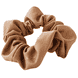Leather Scrunchie Narrow Camel