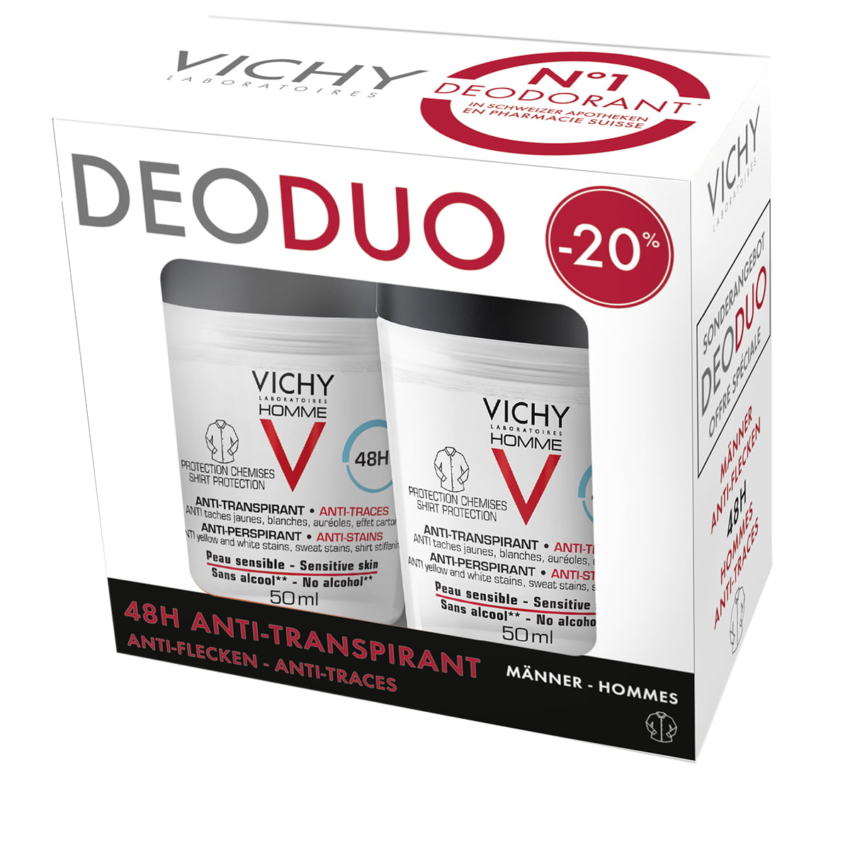 Anti-Stain Roll-On Deodorant Duo