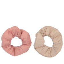 Scrunchie Set - Beige, Pink