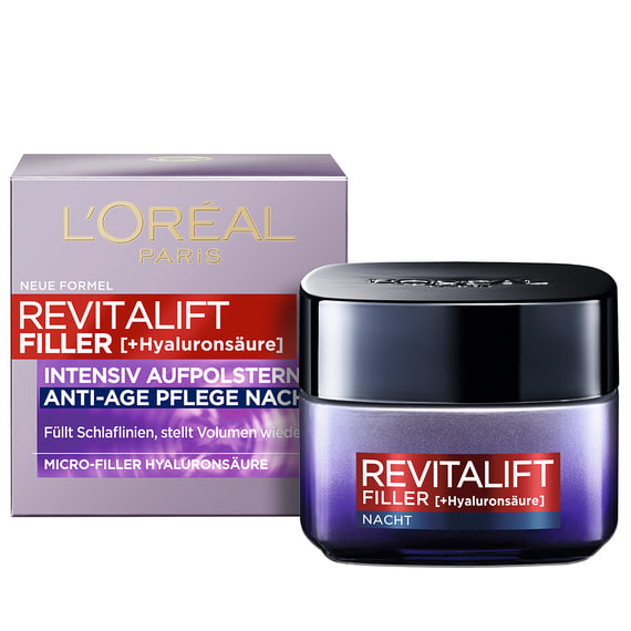 Filler (+Acide Hyaluronique) Soin Anti-Âge Nuit Repulpant Intensif