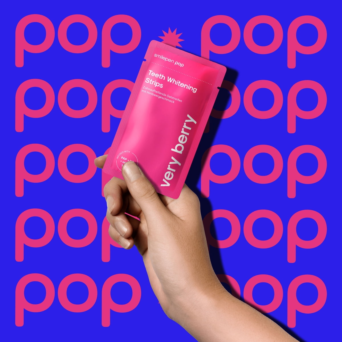 Pop Very Berry Whitening Strips 7x2