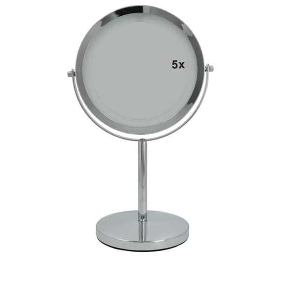 LED Make-up Mirror - silver, x1 and x5