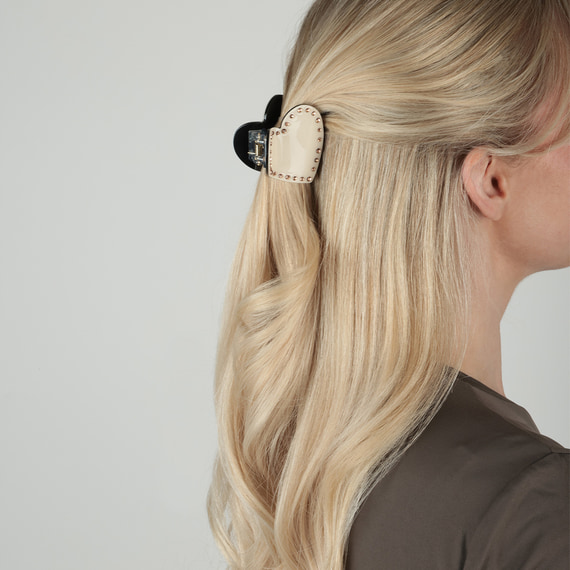 Set Herz-Klemmen - Beige