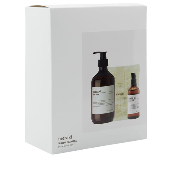 Geschenkbox Selbstbräuner-Tropfen + Badehandschuh + Body Lotion