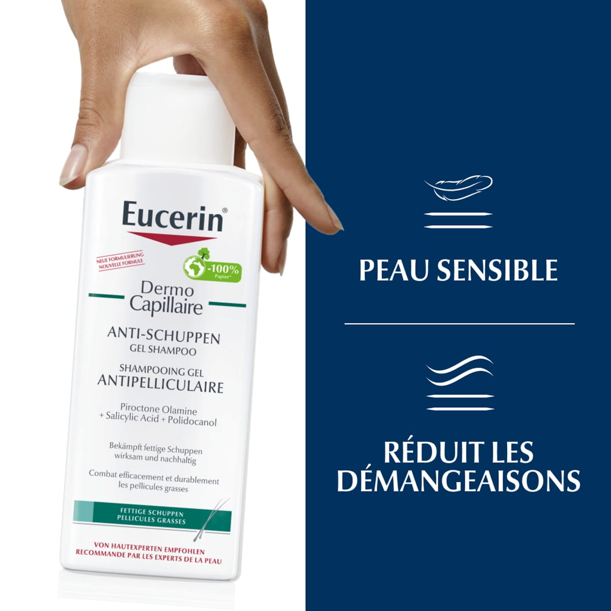 Shampooing gel antipelliculaire