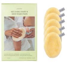 Baby & Kids Wash Pads Pastel Yellow - Set of 5