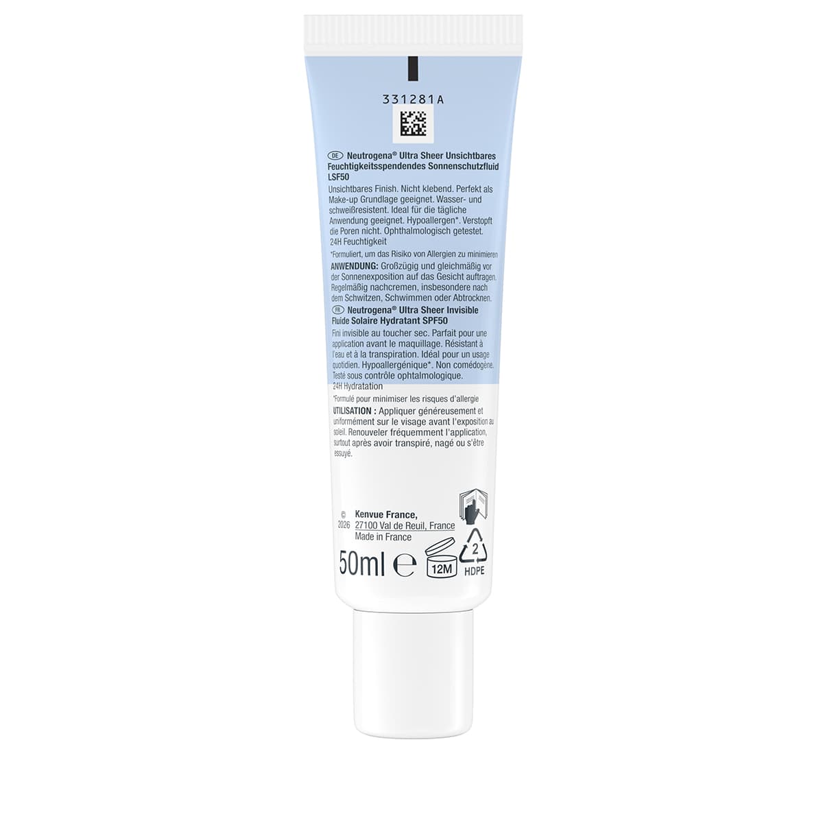 Fluide solaire ultra léger hydratant